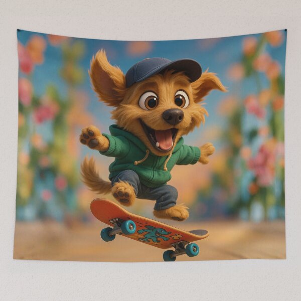 Item preview, Skater Mongrel Dog designed and sold by Sillytoe.