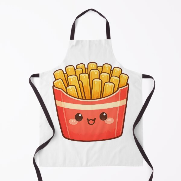 Item preview, Kawaii Happy French Fries - Cute Red Carton Fry Friend designed and sold by FamaPod.