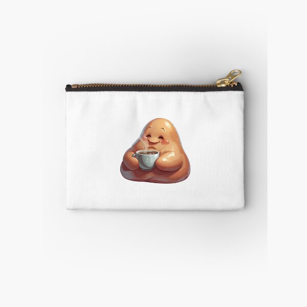 Item preview, Cozy Coffee Blob – Cute Happy Character Enjoying a Warm Cup designed and sold by StickerNexa.