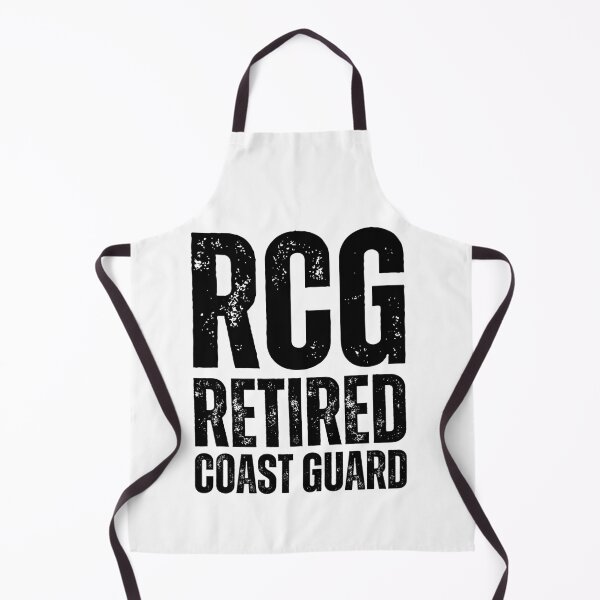 Item preview, RCG Retired Coast Guard – Rugged Military Veteran Design with Distressed Black Lettering designed and sold by GFamilyC.