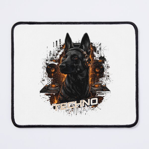 Item preview, Malinois Techno – Industrial DJ Dog designed and sold by Beats & Barks.
