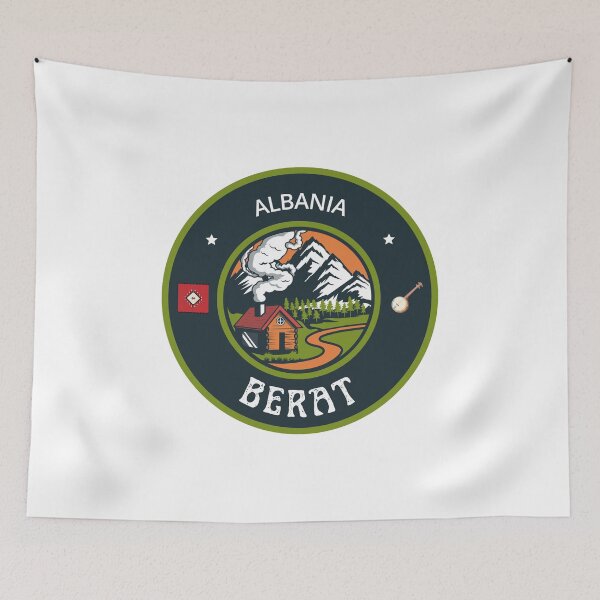 Item preview, Berat Albania | Green Travel Emblem designed and sold by World Designs.