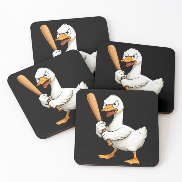 Item preview, Aggressive Goose – Angry Goose with a baseball bat designed and sold by ExpertEsche.