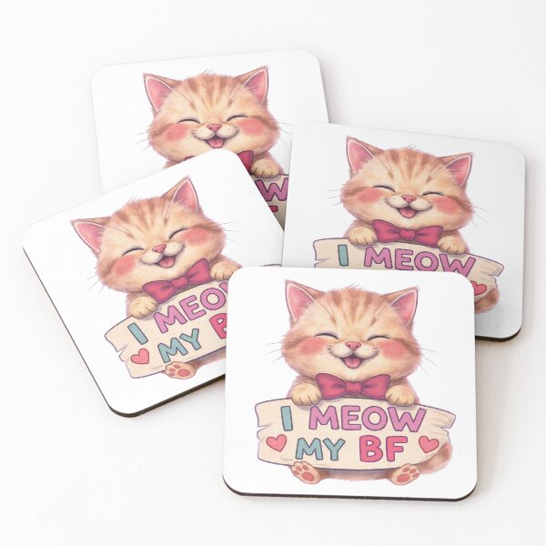Item preview, Funny Valentine Cat Sticker Cute Couple Gift designed and sold by PluffyPanda.