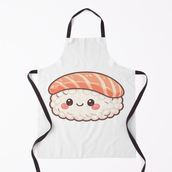 Item preview, Kawaii Salmon Sushi - Cute Smiling Nigiri Character designed and sold by FamaPod.