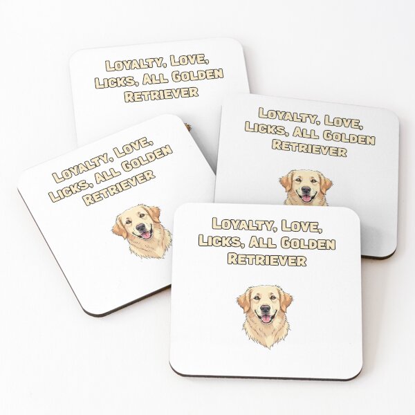 Item preview, Loyalty, Love, Licks, All Golden Retriever designed and sold by NatureUnleashed.