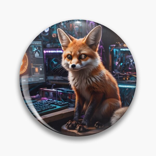 Item preview, Fox in the crypto computer room wandalu vuhs designed and sold by Wandalu Vuhs.