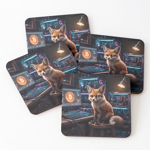 Item preview, Fox in the crypto computer room wandalu vuhs designed and sold by Wandalu Vuhs.