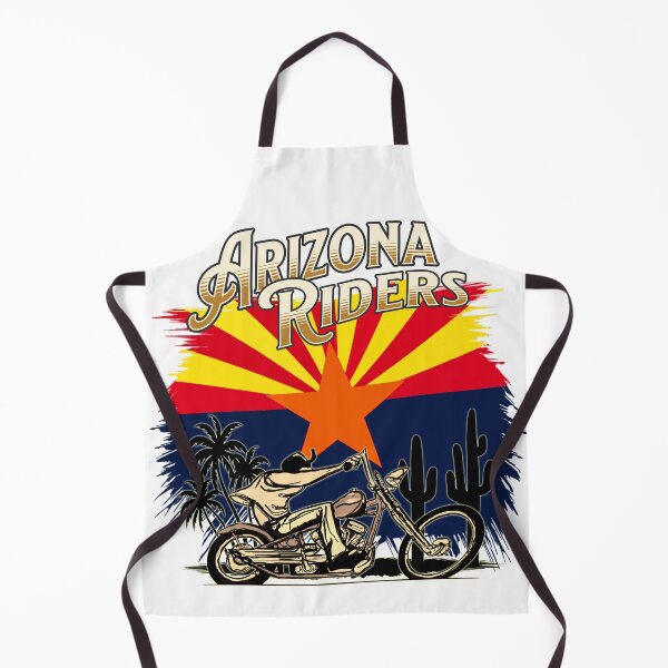 Item preview, Arizona Motorcycle Riders Cactus Palm Desert Flag Biker designed and sold by Route66art.