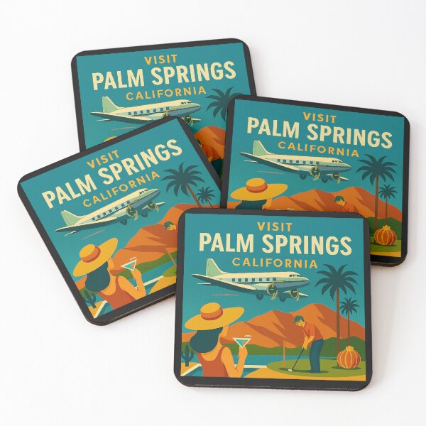 Item preview, Palm Springs Vintage Style Travel Poster 1 designed and sold by Jeffsredbubble.