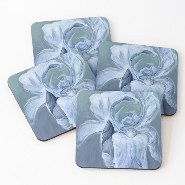 Item preview, Iris en verdes y morados designed and sold by RachelJoyStudio.