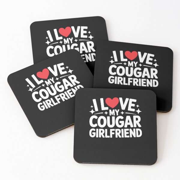 Item preview, I Love My Cougar Girlfriend Bold Relationship Quote designed and sold by MuniraWearify.