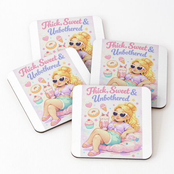 Item preview, Thick Thighs Cute Vibes - blonde  designed and sold by PeodeesCrazy.
