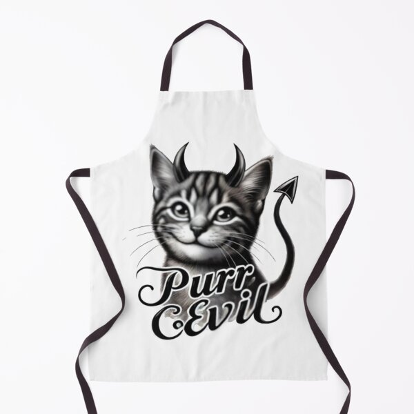 Item preview, Purr Evil — Gothic Fluffy Devil Cat Crest designed and sold by fureverteesco.