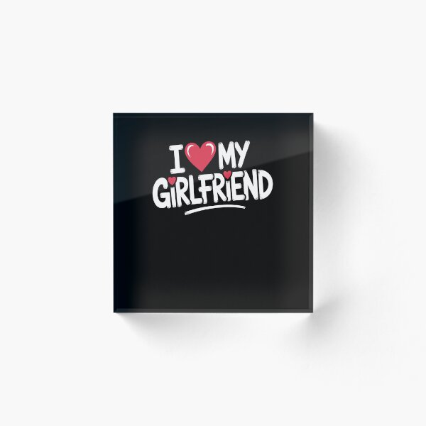 Item preview, Girlfriend Relationship Quote I Love My Girlfriend Typography designed and sold by MuniraWearify.