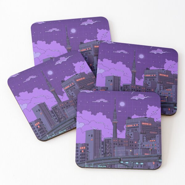Item preview, Train, Buildings of Tokyo at Night designed and sold by funglazie.