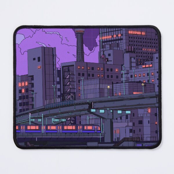 Item preview, Train, Buildings of Tokyo at Night designed and sold by funglazie.