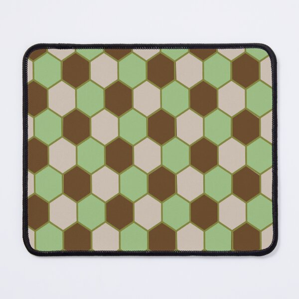 Item preview, Rustic Earth-toned Modern Minimalist Sage Taupe Deep Brown Honeycomb pattern designed and sold by PVTCreations.
