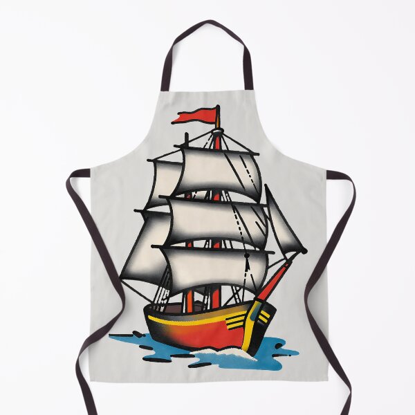 Item preview, Tall Ship Tattoo designed and sold by SteadyRolling.