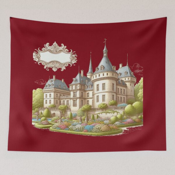 Item preview, Luxembourg Castle – Cute 3D Sketch Label of Luxembourg,  designed and sold by PaintMeWorld.