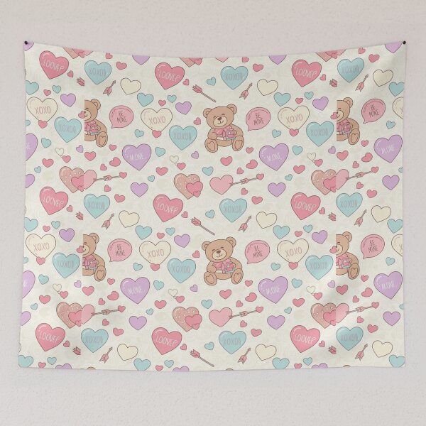 Item preview, Cute Valentine’s Day Wallpapers  Pastel Heart Aesthetic  designed and sold by Ditstyle.