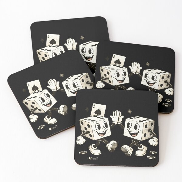 Item preview, Lucky Dice Duo – Friendship, Luck & Retro Casino Vibes designed and sold by ExpertEsche.