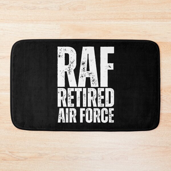 Item preview, RAF Retired Air Force – Rugged Military Veteran Design with Distressed White Lettering designed and sold by GFamilyC.