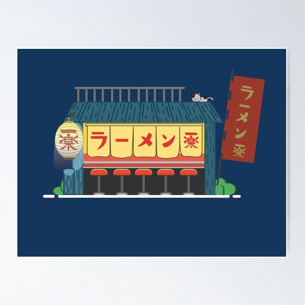 Item preview, Another Ramen stand with cat designed and sold by SabyDaishi.