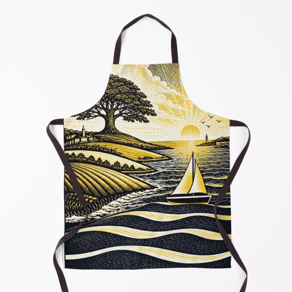 Item preview, Brittany Land & Sea – Sailboat and Tree designed and sold by BreizhLegend.