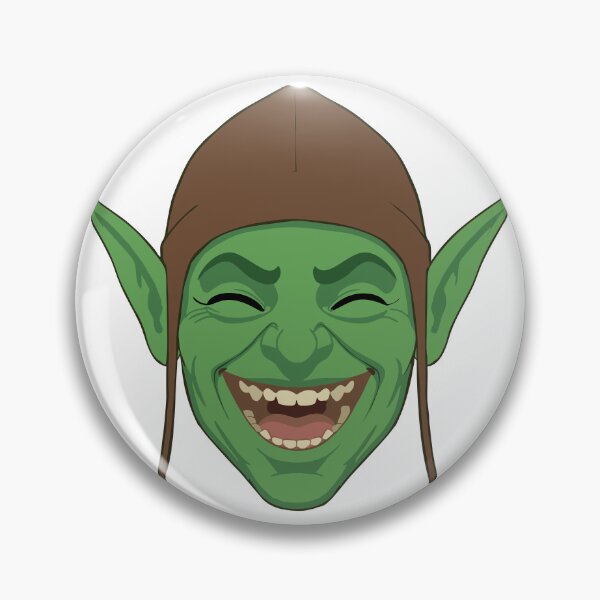 Item preview, Copia de Floblin’s Mischievous Glee — Cackling Goblin Reaction Sticker designed and sold by JuanromanAgency.