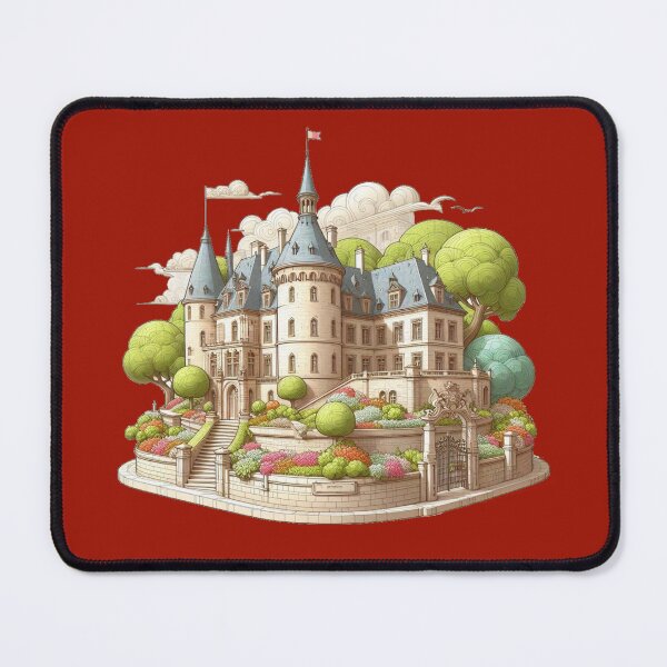 Item preview, Luxembourg Castle – Cute 3D Sketch Label of Luxembourg, designed and sold by PaintMeWorld.