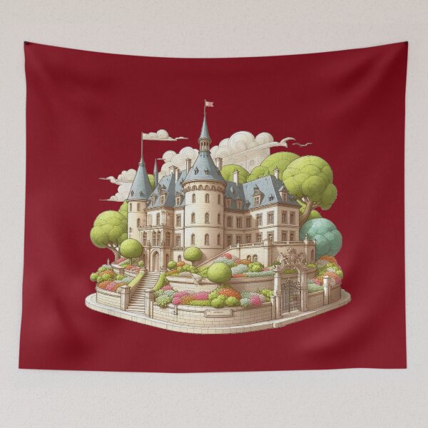 Item preview,  Luxembourg Castle – Cute 3D Sketch Label of Luxembourg,  designed and sold by PaintMeWorld.
