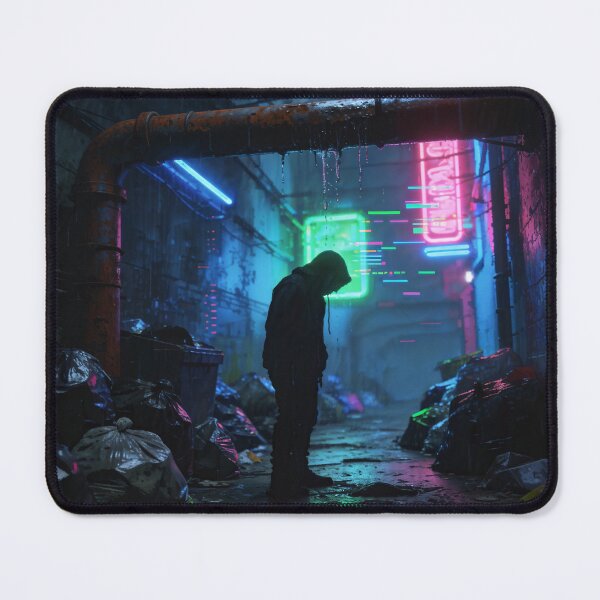 Item preview, Rain-Slicked Streets – Cyberpunk Alleyway designed and sold by Gabmx.