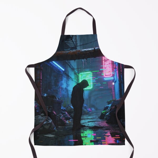 Item preview, Rain-Slicked Streets – Cyberpunk Alleyway designed and sold by Gabmx.