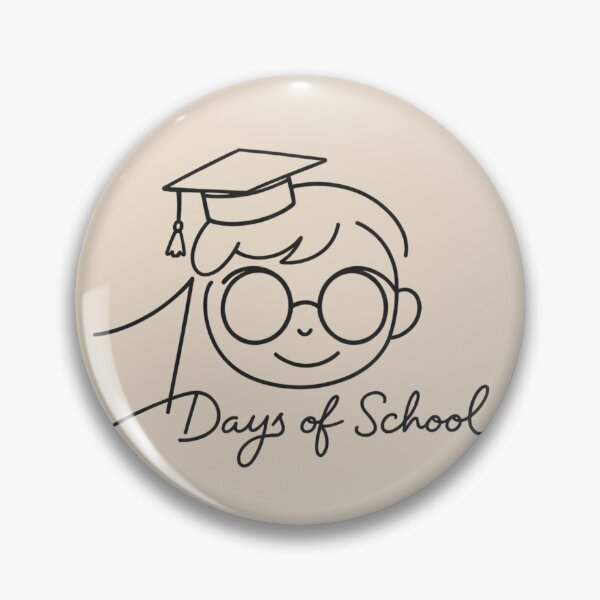 Item preview, 100 Days of School – One Line Art Kids Design designed and sold by RokaWorld.