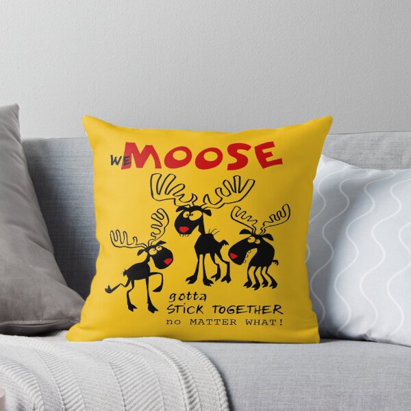 Item preview, Funny Moose – We Moose Gotta Stick Together designed and sold by Green Bird Design.