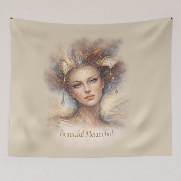 Item preview, Beautiful Melancholy. Woman portrait surreal art deco designed and sold by Natart1004.