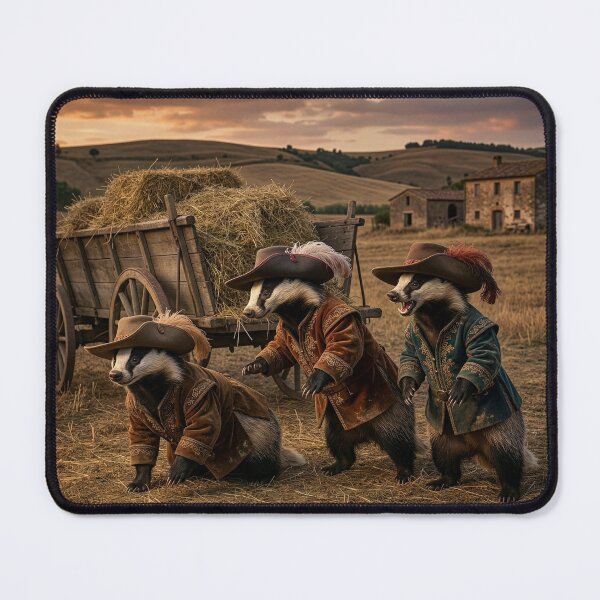 Item preview, Three Badger Musketeers designed and sold by Tridentulus.
