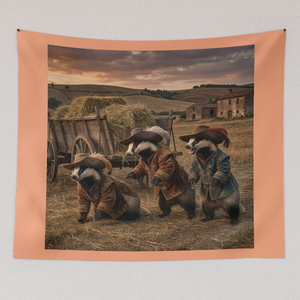 Item preview, Three Badger Musketeers designed and sold by Tridentulus.