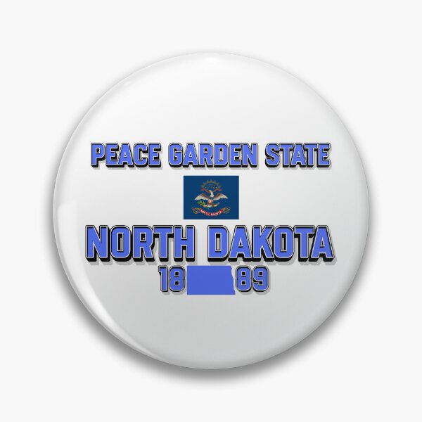 Item preview, North Dakota: Peace Garden State Flag & Admission Date designed and sold by QuoteCanvas.TH.