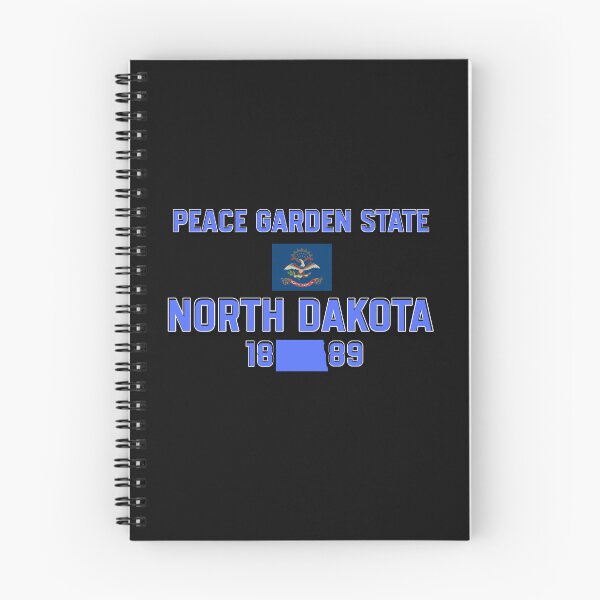 Item preview, North Dakota: Peace Garden State Flag & Admission Date designed and sold by QuoteCanvas.TH.