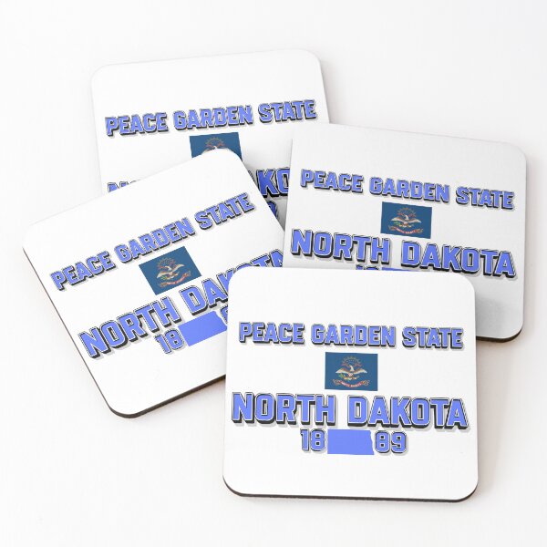 Item preview, North Dakota: Peace Garden State Flag & Admission Date designed and sold by QuoteCanvas.TH.