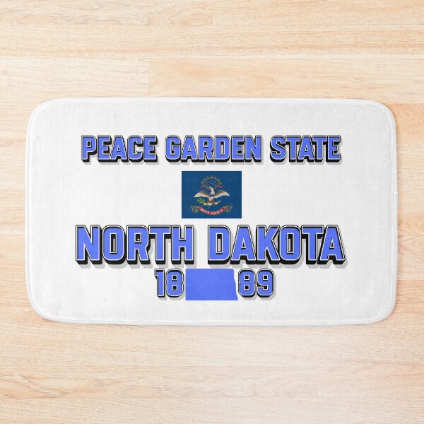 Item preview, North Dakota: Peace Garden State Flag & Admission Date designed and sold by QuoteCanvas.TH.