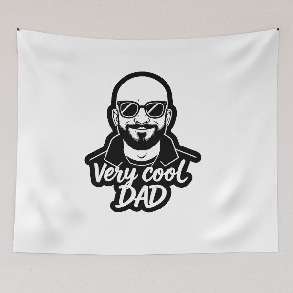Item preview, Very Cool Dad Portrait: The Rock & Punk Spirit designed and sold by Liberty4Punk.