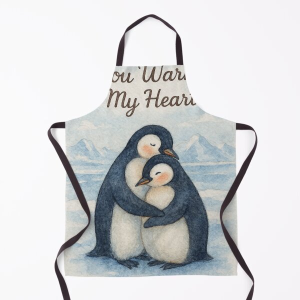 Item preview, You Warm My Heart Cute Penguins Watercolor | Winter Love designed and sold by Lyvion design.
