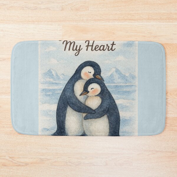 Item preview, You Warm My Heart Cute Penguins Watercolor | Winter Love designed and sold by Lyvion design.