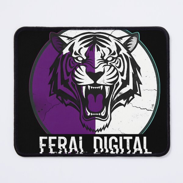 Item preview, Ferai Digital Cyber Tiger Emblem designed and sold by Ekracreatives.