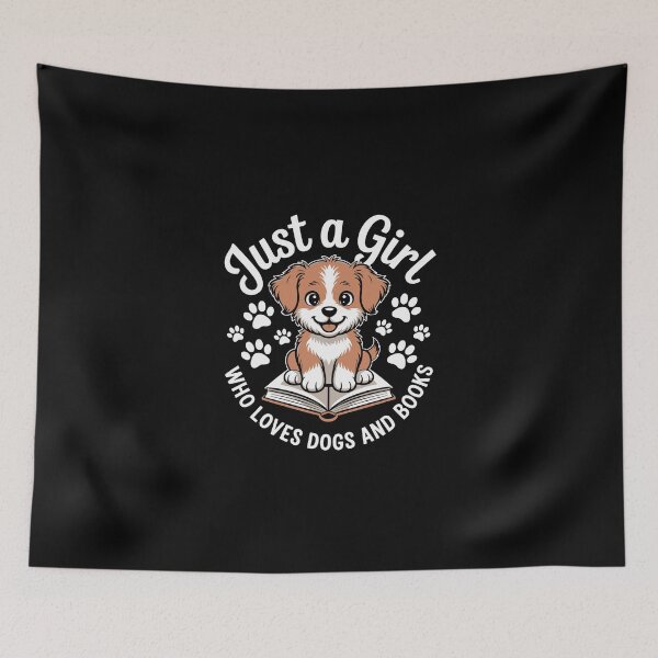 Item preview, just a girl who loves dogs and books designed and sold by jkrphoto.