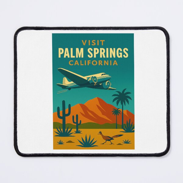 Item preview, Palm Springs Vintage Travel Poster designed and sold by Jeffsredbubble.