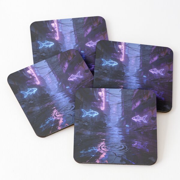 Item preview, Waterlogged Futures – Cyberpunk River designed and sold by Gabmx.